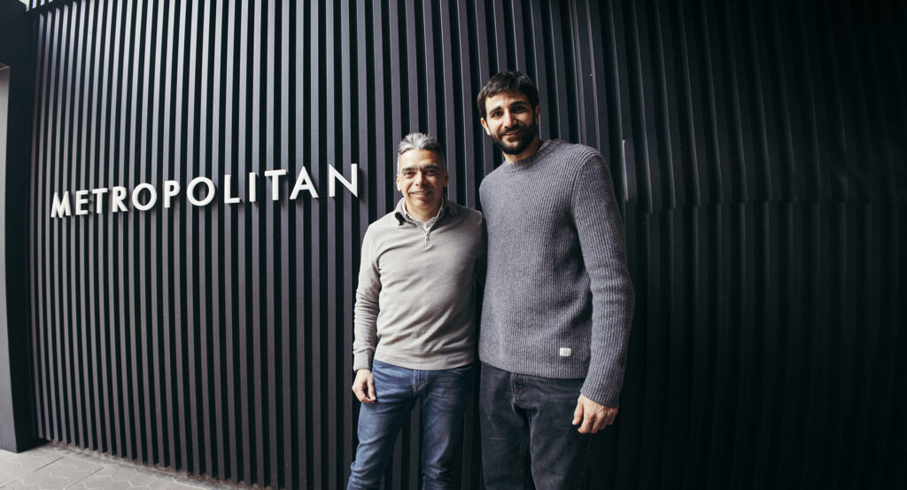 Albert Soler y Ricky Rubio, en el club Metropolitan de Badalona.